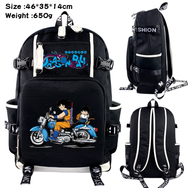 DRAGON BALL Data USB backpack Cartoon printed student backpack 46X35X14CM 650G