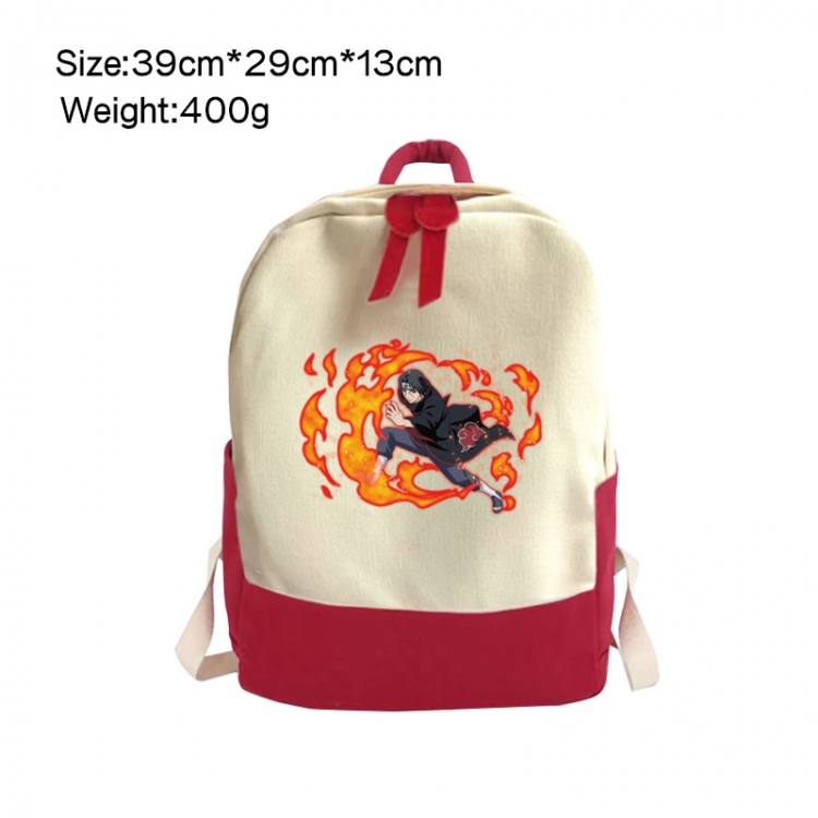 Naruto Anime Surrounding Canvas Colorful Backpack 39x29x13cm