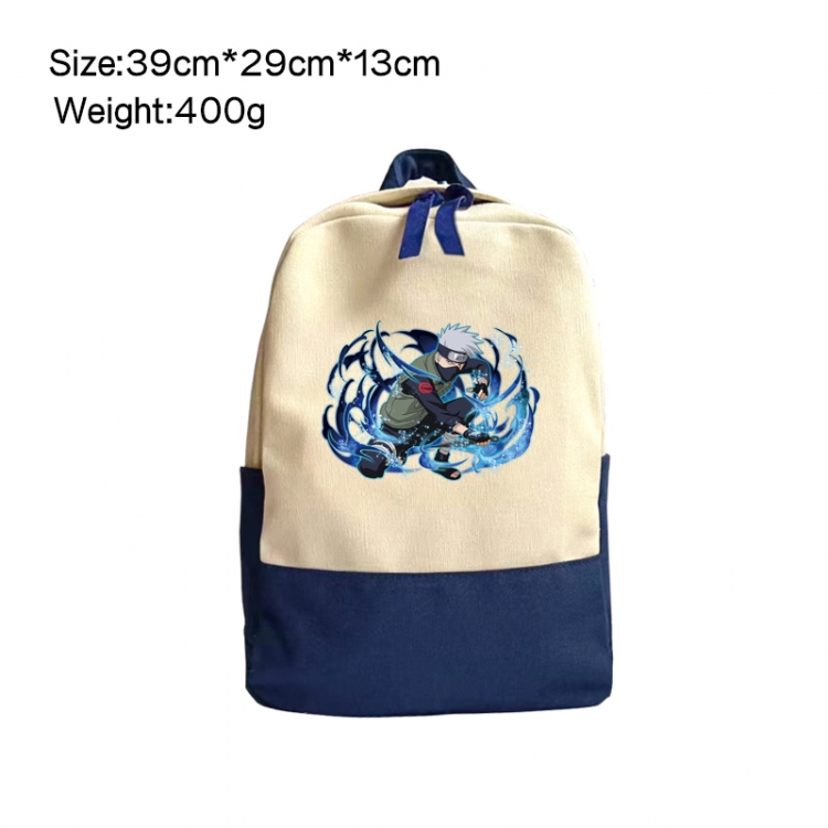 Naruto Anime Surrounding Canvas Colorful Backpack 39x29x13cm