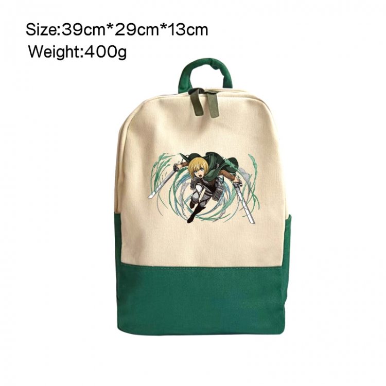 Shingeki no Kyojin Anime Surrounding Canvas Colorful Backpack 39x29x13cm