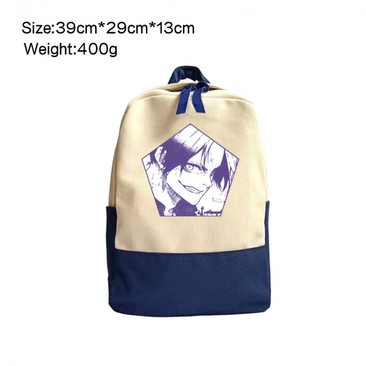 BLUE LOCK Anime Surrounding Canvas Colorful Backpack 39x29x13cm