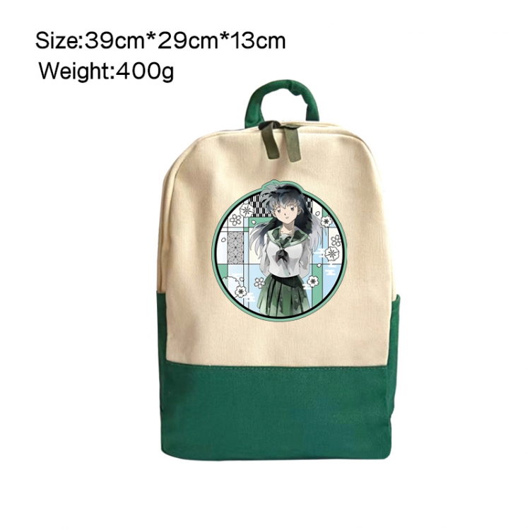 Inuyasha Anime Surrounding Canvas Colorful Backpack 39x29x13cm