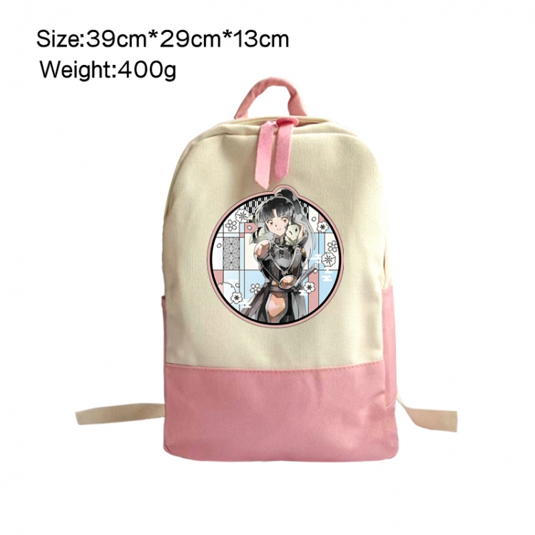 Inuyasha Anime Surrounding Canvas Colorful Backpack 39x29x13cm