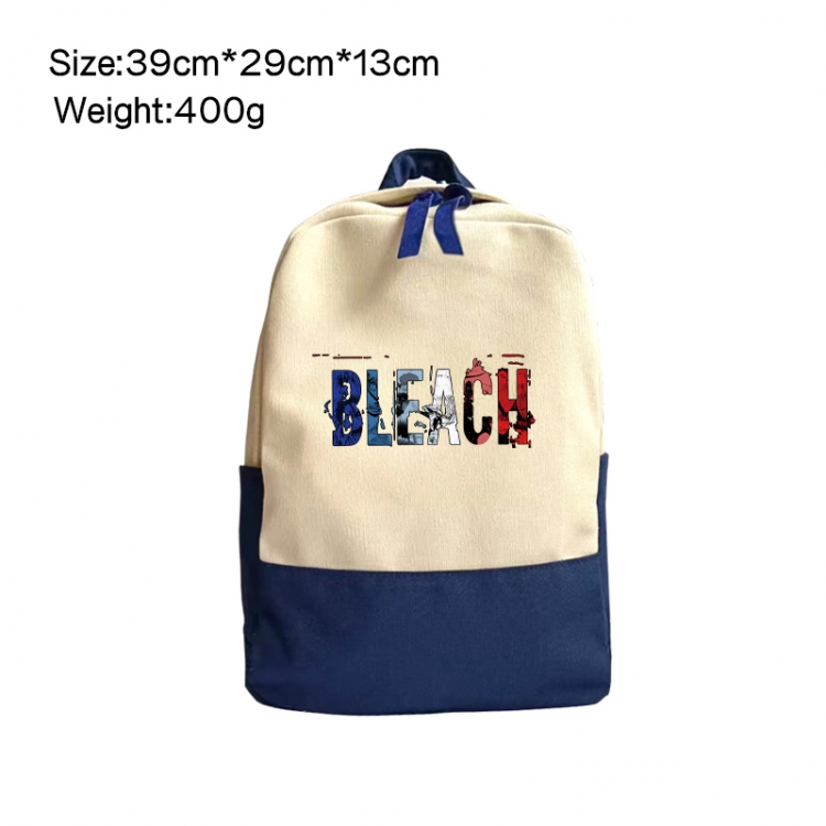 Bleach Anime Surrounding Canvas Colorful Backpack 39x29x13cm