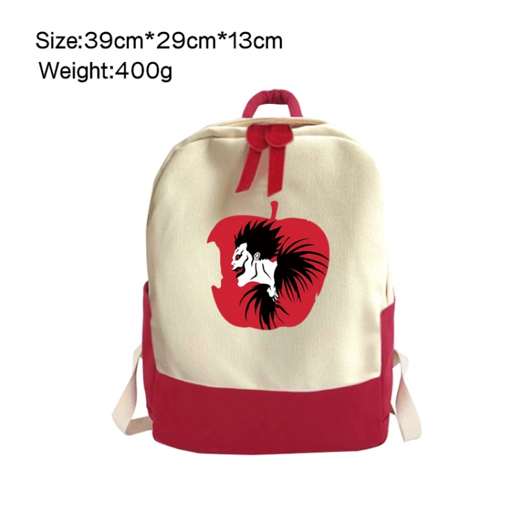 Death note Anime Surrounding Canvas Colorful Backpack 39x29x13cm