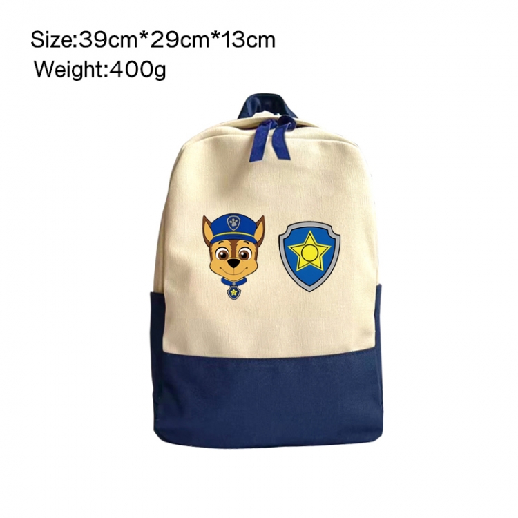 PAW Patrol Anime Surrounding Canvas Colorful Backpack 39x29x13cm