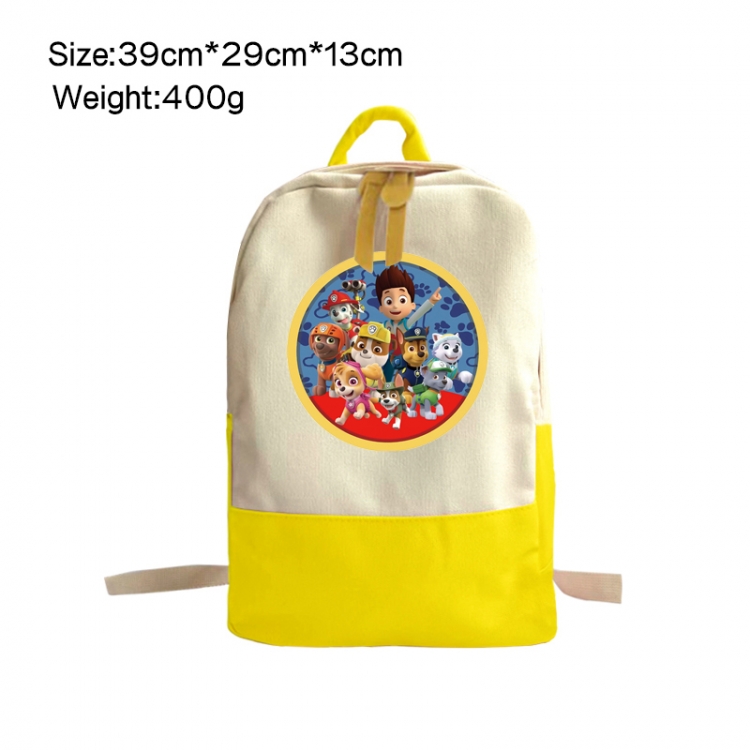 PAW Patrol Anime Surrounding Canvas Colorful Backpack 39x29x13cm