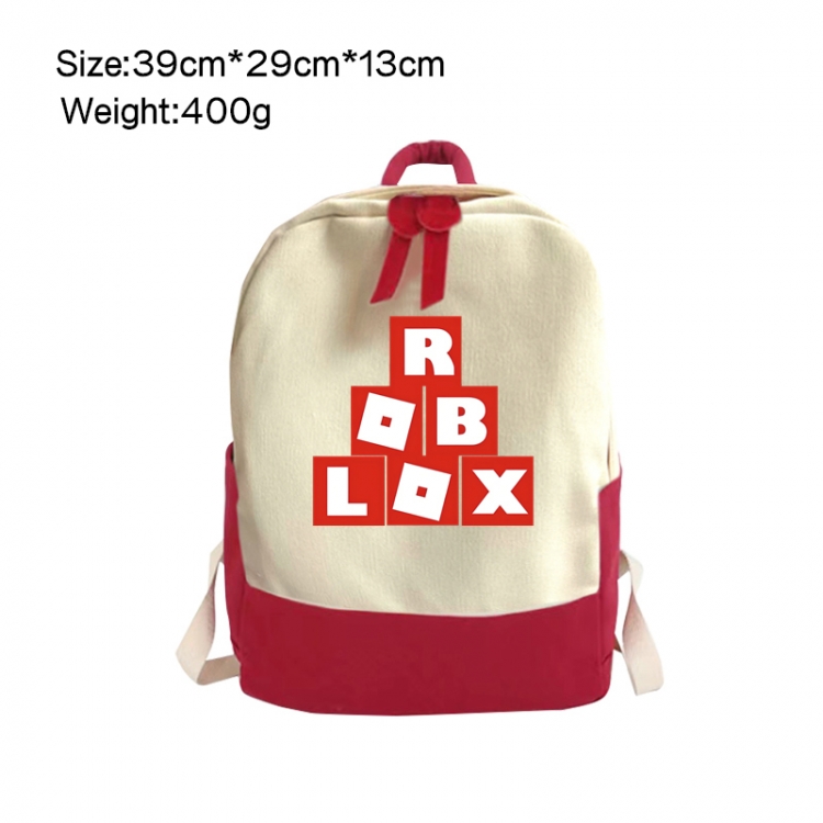 Roblox Anime Surrounding Canvas Colorful Backpack 39x29x13cm