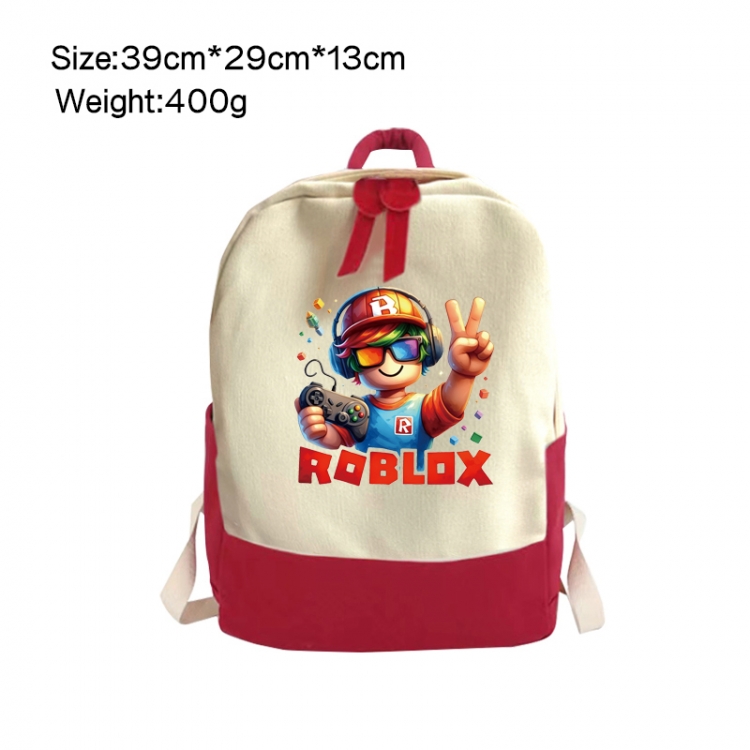 Roblox Anime Surrounding Canvas Colorful Backpack 39x29x13cm