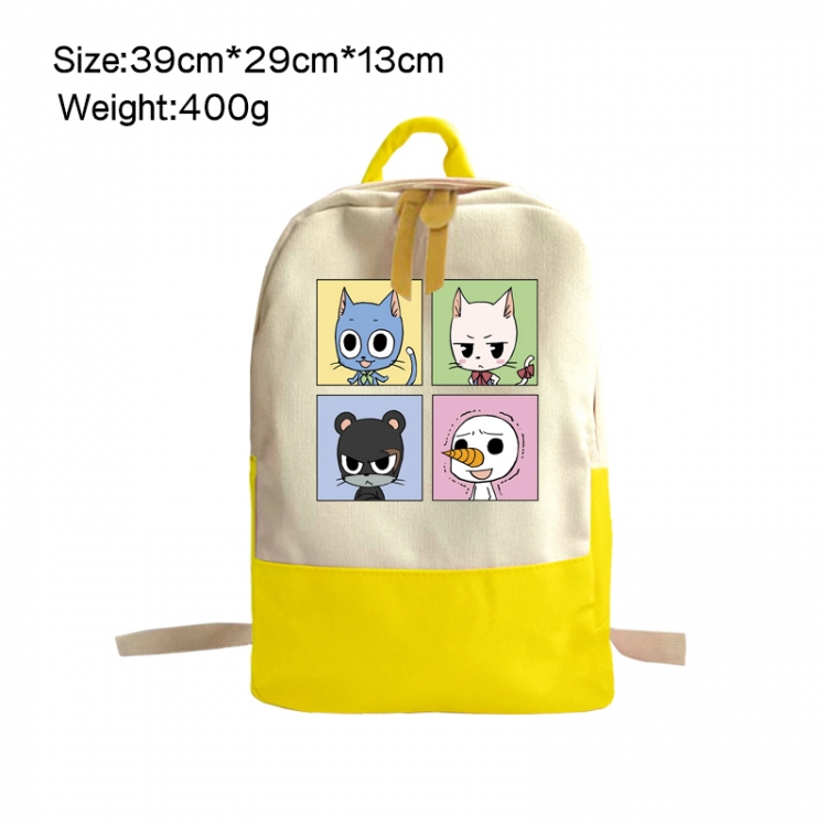 Fairy tail Anime Surrounding Canvas Colorful Backpack 39x29x13cm