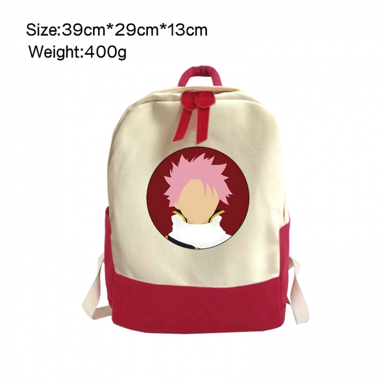 Fairy tail Anime Surrounding Canvas Colorful Backpack 39x29x13cm