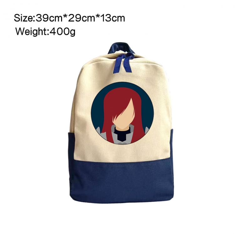 Fairy tail Anime Surrounding Canvas Colorful Backpack 39x29x13cm