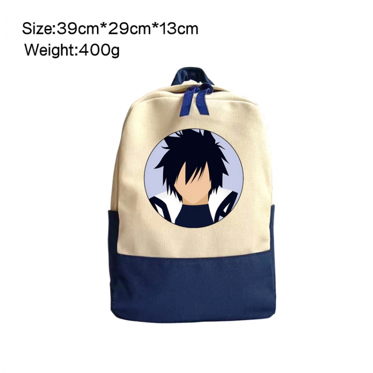 Fairy tail Anime Surrounding Canvas Colorful Backpack 39x29x13cm