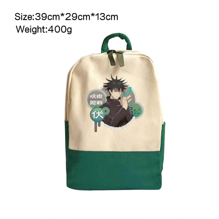 Jujutsu Kaisen Anime Surrounding Canvas Colorful Backpack 39x29x13cm