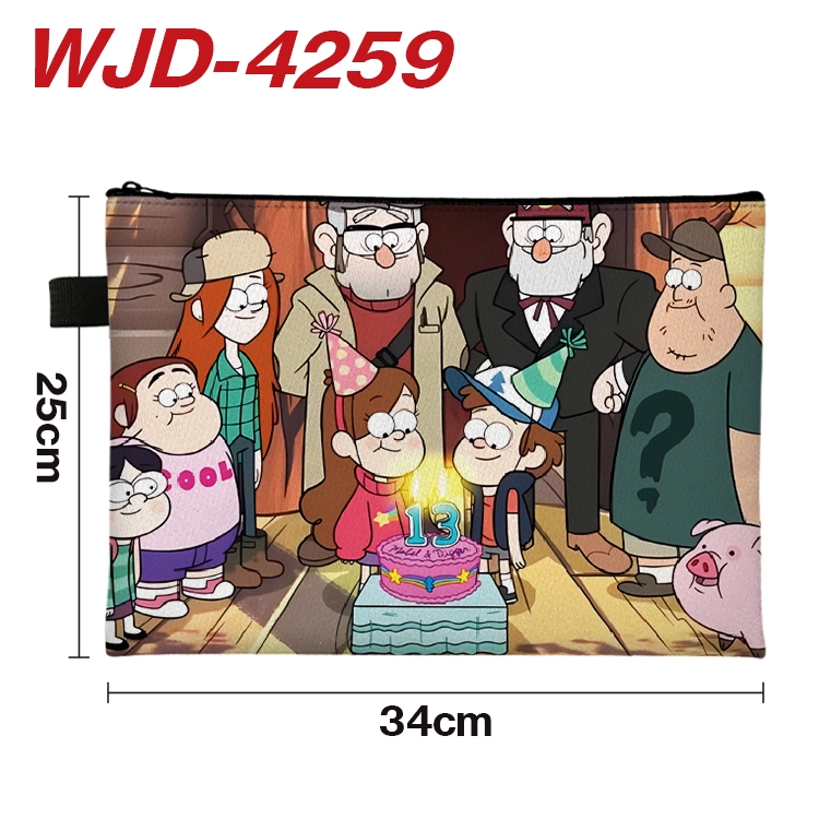 Gravity Falls Anime Full Color A4 Document Bag 34x25cm WJD-4259