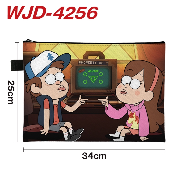 Gravity Falls Anime Full Color A4 Document Bag 34x25cm WJD-4256