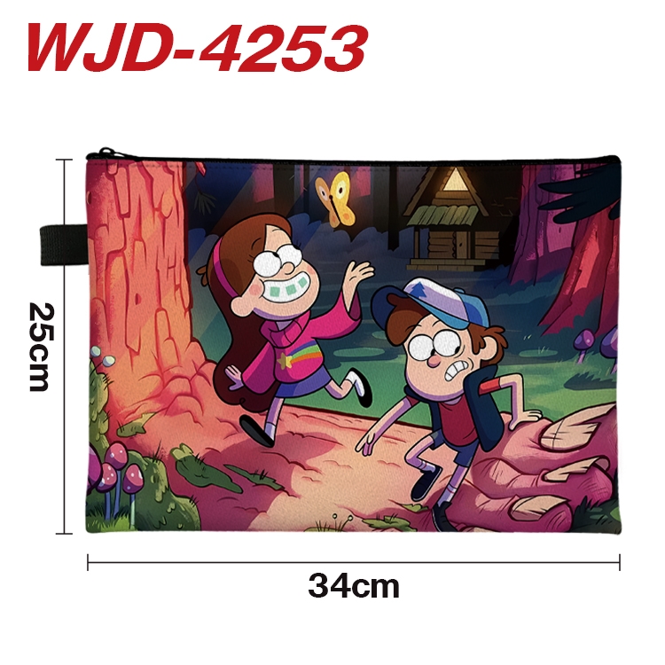 Gravity Falls Anime Full Color A4 Document Bag 34x25cm  WJD-4253