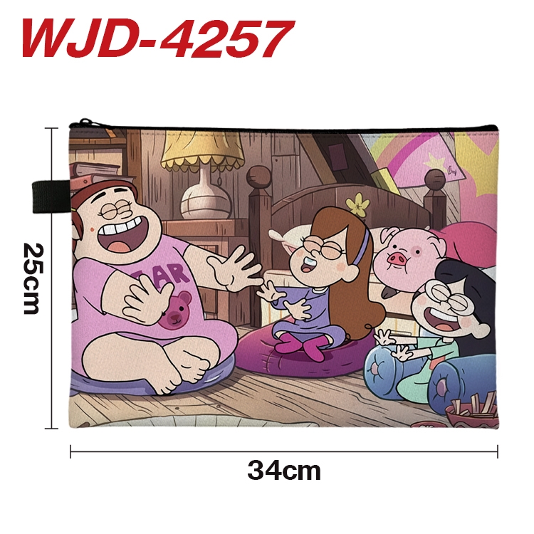 Gravity Falls Anime Full Color A4 Document Bag 34x25cm WJD-4257