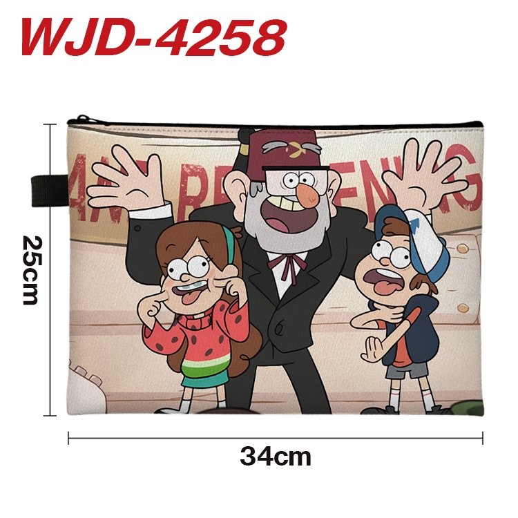 Gravity Falls Anime Full Color A4 Document Bag 34x25cm WJD-4258