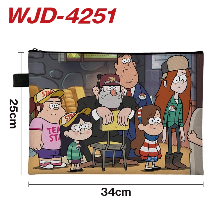 Gravity Falls Anime Full Color A4 Document Bag 34x25cm WJD-4251