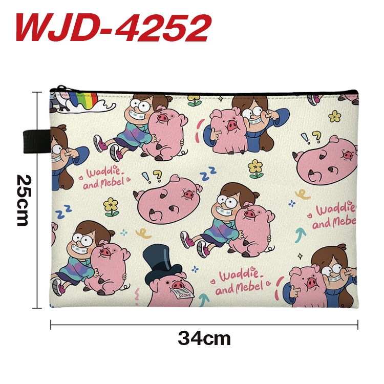 Gravity Falls Anime Full Color A4 Document Bag 34x25cm  WJD-4252