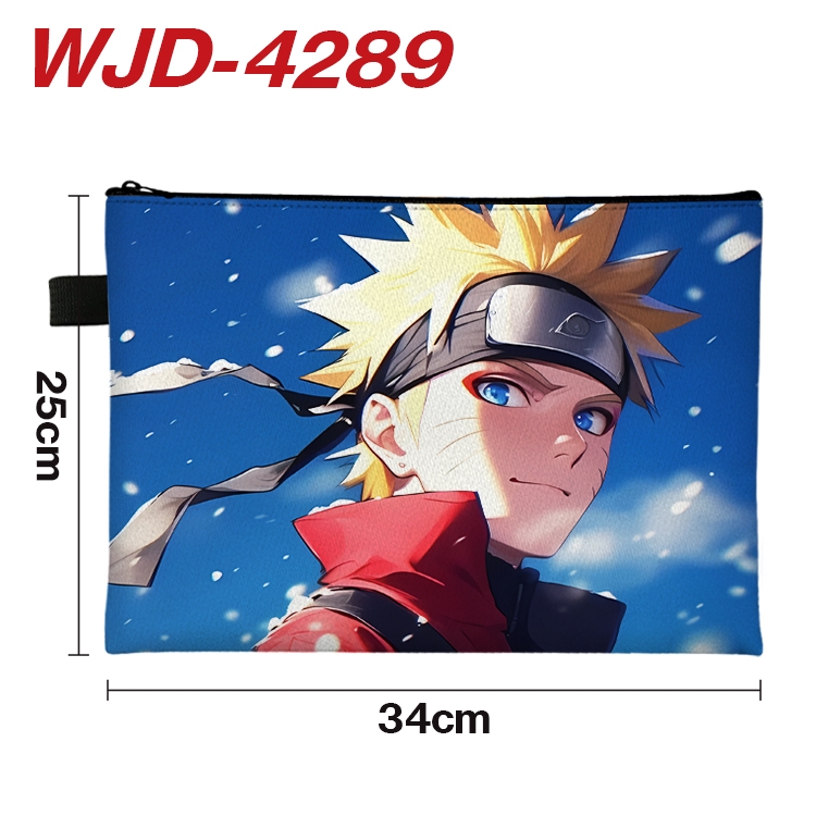 Naruto Anime Full Color A4 Document Bag 34x25cm  WJD-4289