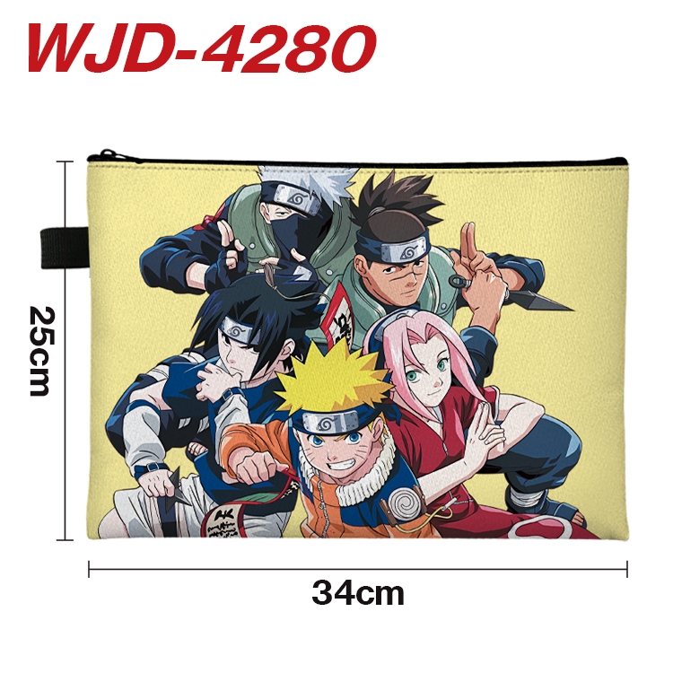 Naruto Anime Full Color A4 Document Bag 34x25cm  WJD-4280