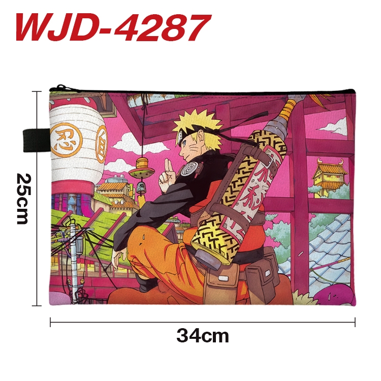 Naruto Anime Full Color A4 Document Bag 34x25cm   WJD-4287