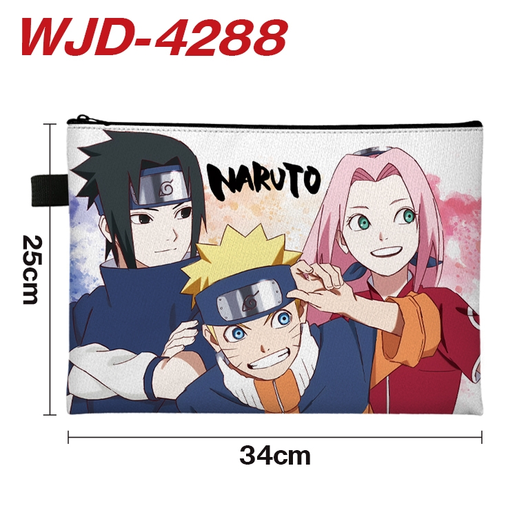 Naruto Anime Full Color A4 Document Bag 34x25cm  WJD-4288