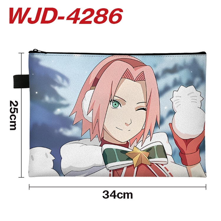 Naruto Anime Full Color A4 Document Bag 34x25cm  WJD-4286