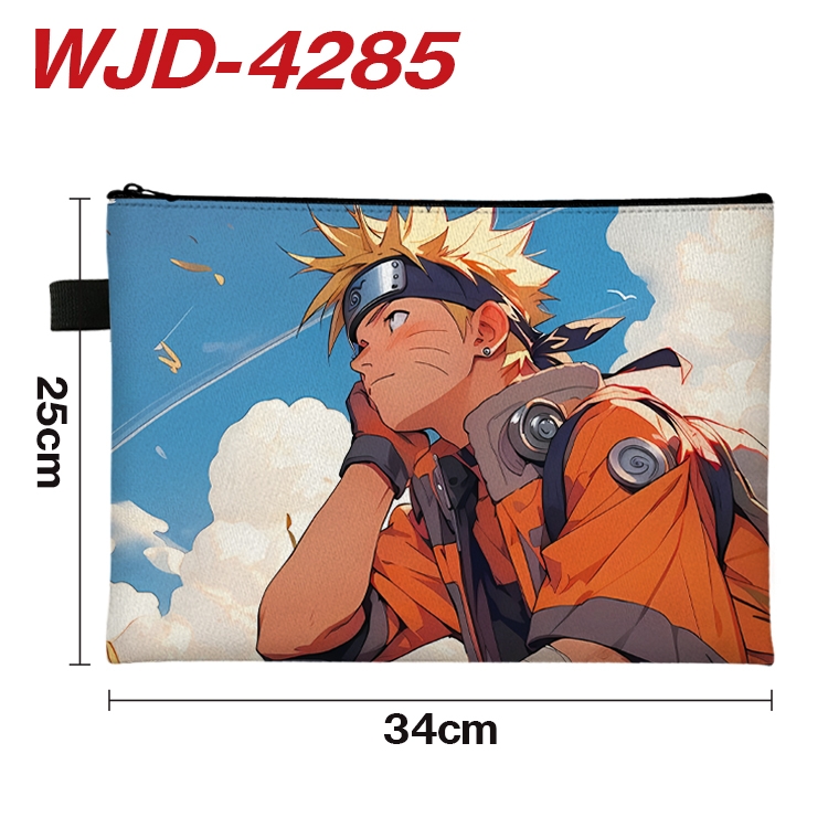 Naruto Anime Full Color A4 Document Bag 34x25cm WJD-4285