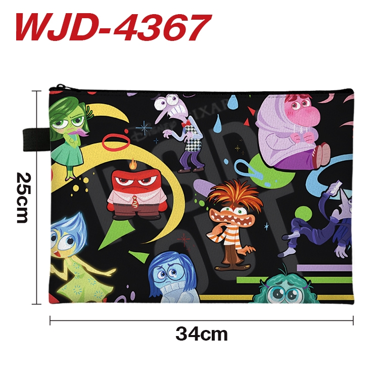 Inside Out Anime Full Color A4 Document Bag 34x25cm WJD-4367