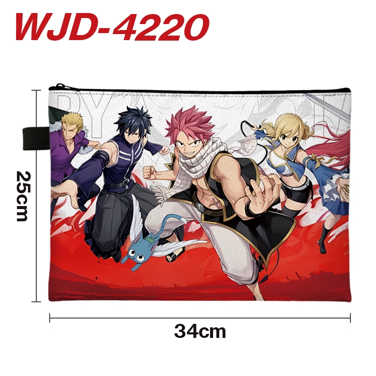 Fairy tail Anime Full Color A4 Document Bag 34x25cm  WJD-4220