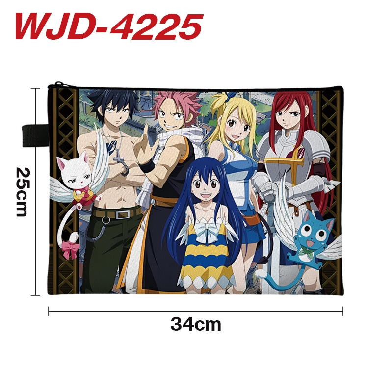 Fairy tail Anime Full Color A4 Document Bag 34x25cm  WJD-4225