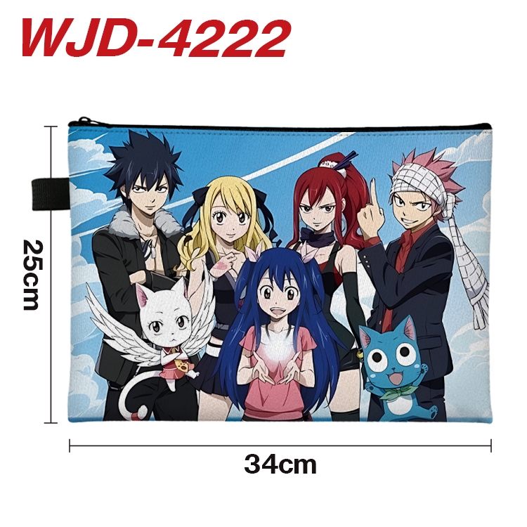 Fairy tail Anime Full Color A4 Document Bag 34x25cm  WJD-4222