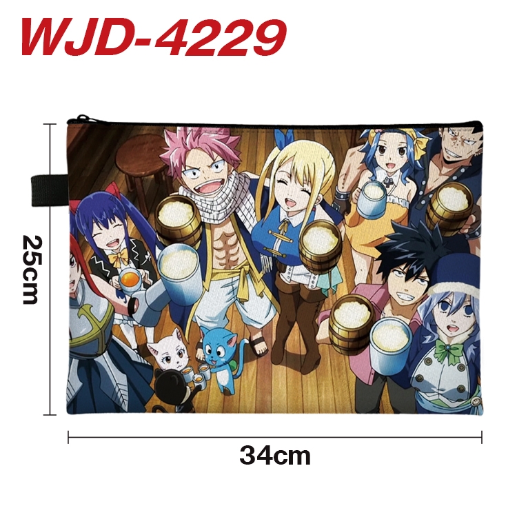 Fairy tail Anime Full Color A4 Document Bag 34x25cm  WJD-4229