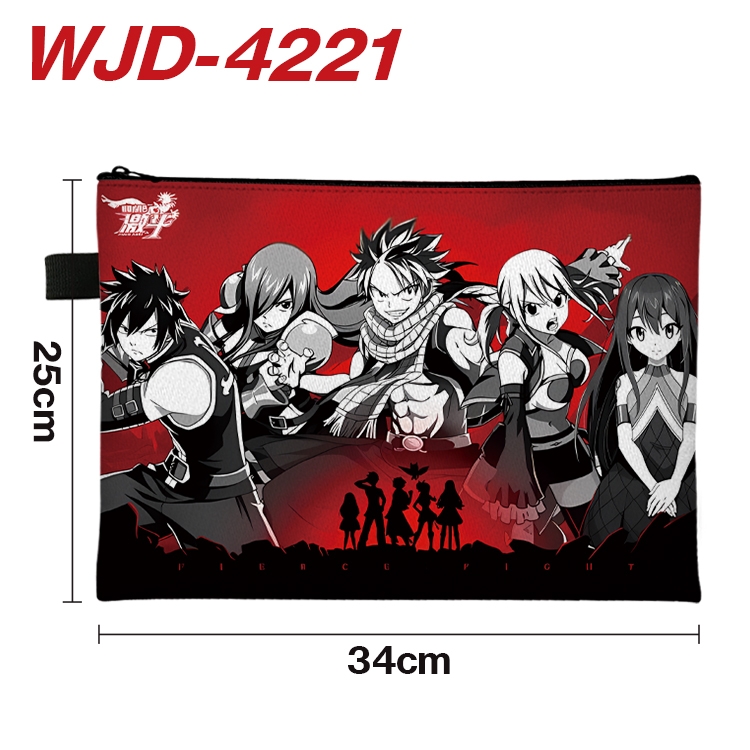 Fairy tail Anime Full Color A4 Document Bag 34x25cm WJD-4221