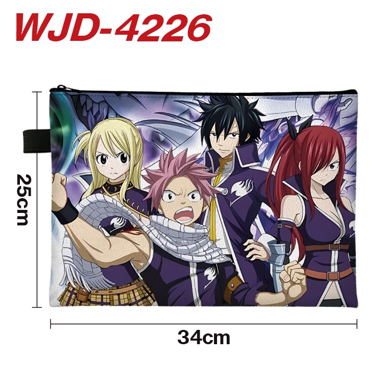 Fairy tail Anime Full Color A4 Document Bag 34x25cm  WJD-4226