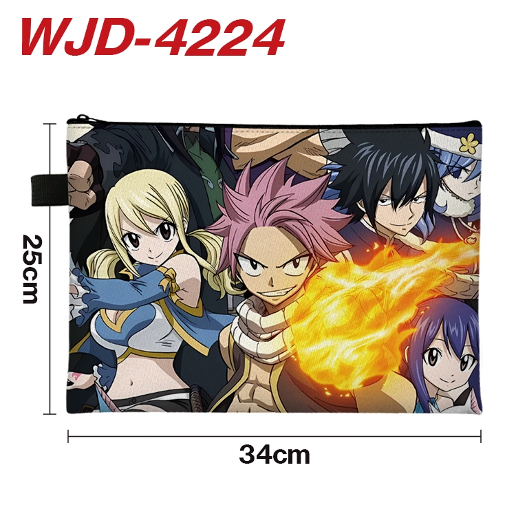 Fairy tail Anime Full Color A4 Document Bag 34x25cm  WJD-4224