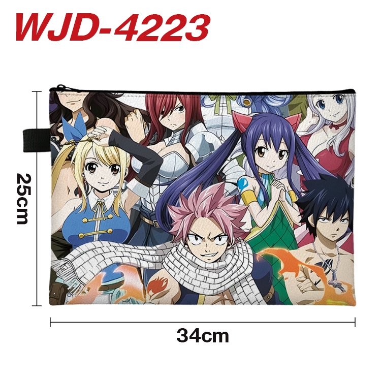 Fairy tail Anime Full Color A4 Document Bag 34x25cm  WJD-4223