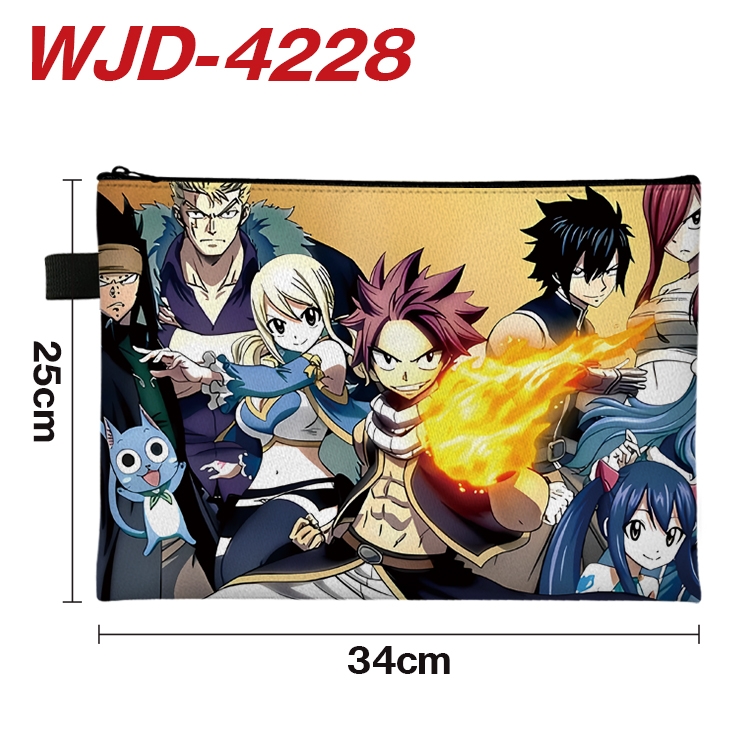 Fairy tail Anime Full Color A4 Document Bag 34x25cm WJD-4228