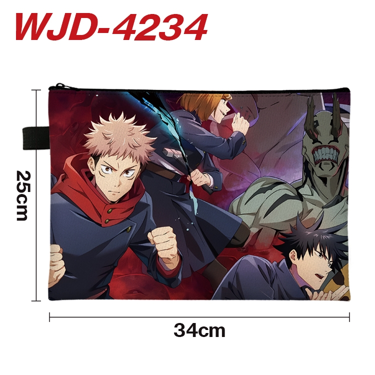 Jujutsu Kaisen Anime Full Color A4 Document Bag 34x25cm  WJD-4234