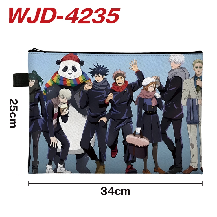 Jujutsu Kaisen Anime Full Color A4 Document Bag 34x25cm WJD-4235