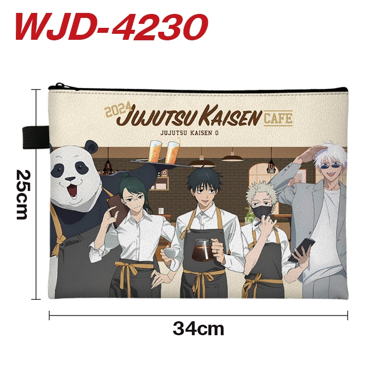 Jujutsu Kaisen Anime Full Color A4 Document Bag 34x25cm WJD-4230