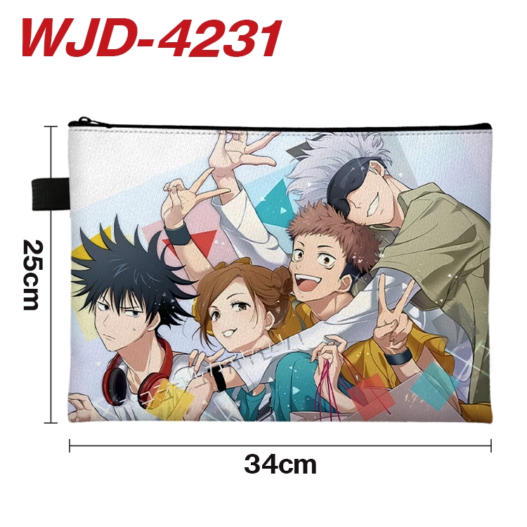 Jujutsu Kaisen Anime Full Color A4 Document Bag 34x25cm WJD-4231