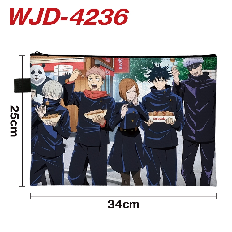 Jujutsu Kaisen Anime Full Color A4 Document Bag 34x25cm WJD-4236