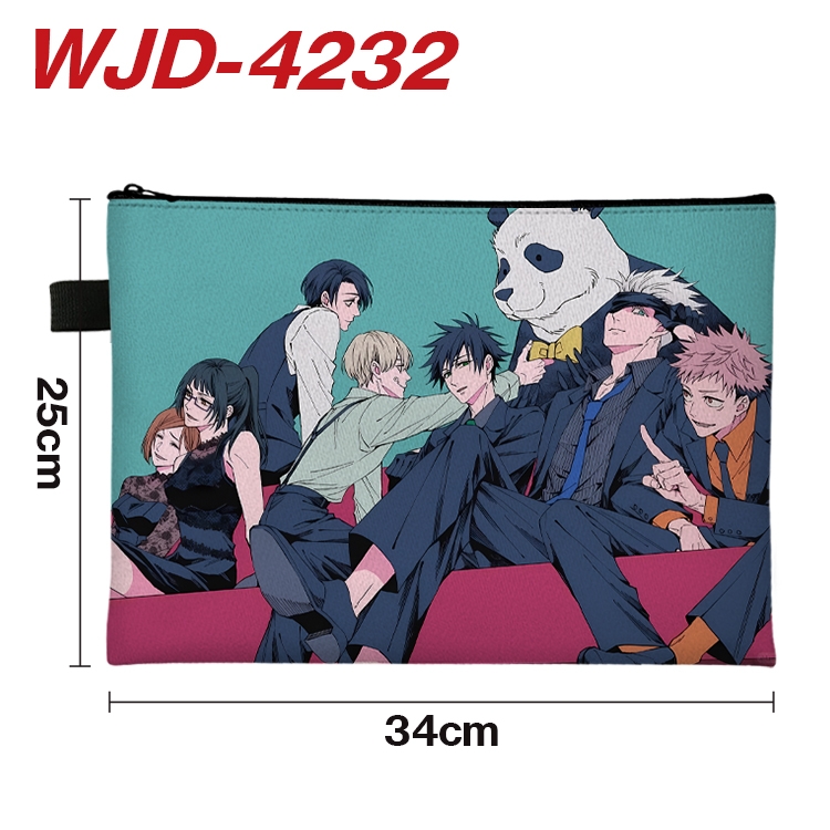 Jujutsu Kaisen Anime Full Color A4 Document Bag 34x25cm WJD-4232