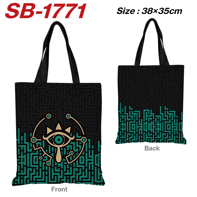 The Legend of Zelda Anime Canvas Handheld Shoulder Bag Handbag Shopping Bag 38X35CM SB-1771