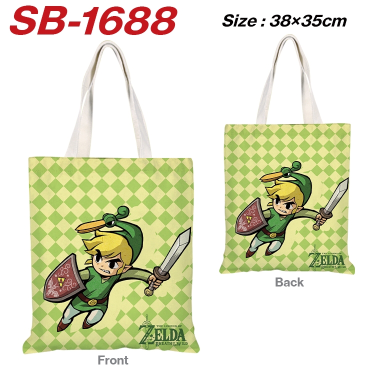 The Legend of Zelda Anime Canvas Handheld Shoulder Bag Handbag Shopping Bag 38X35CM SB-1688