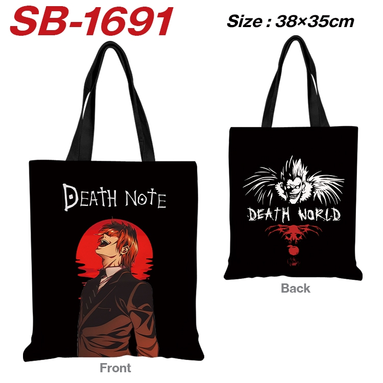 Death note Anime Canvas Handheld Shoulder Bag Handbag Shopping Bag 38X35CM  SB-1691